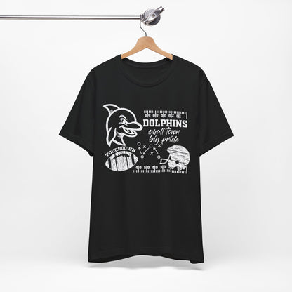 Adult Dolphin Football Tee - Bella Canvas