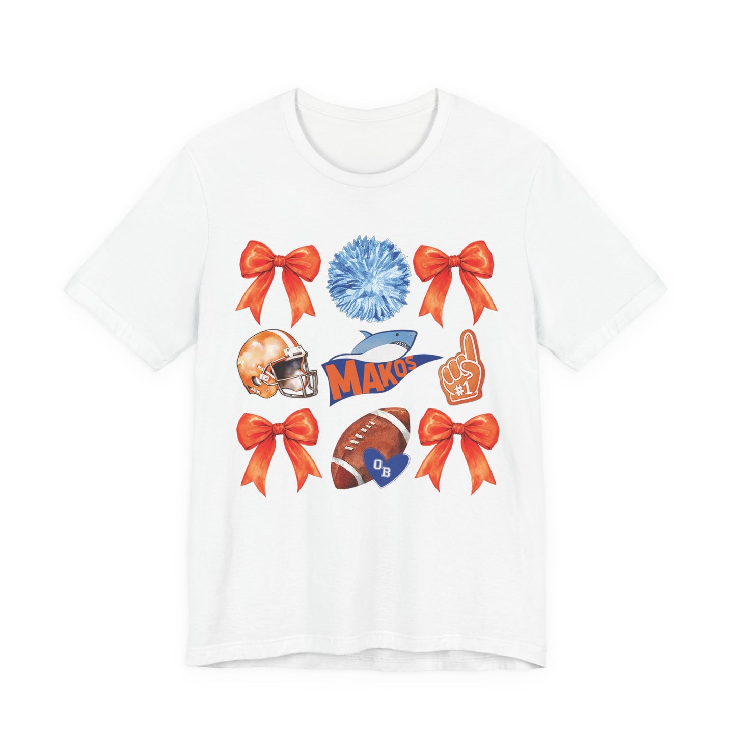 Adult Makos Coquette Football Tee