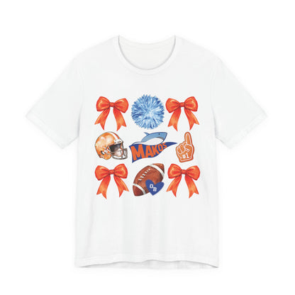 Adult Makos Coquette Football Tee