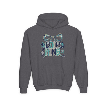 Youth Dolphins Ribbon Hoodie