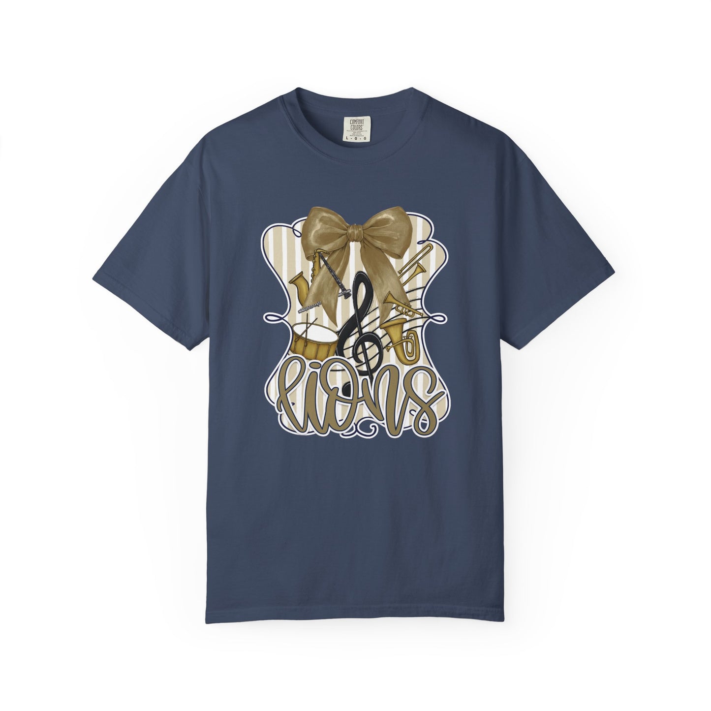 Adult Lions Coquette Band Tee - Comfort Colors