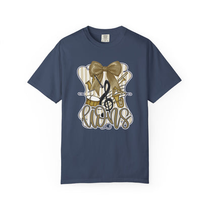 Adult Lions Coquette Band Tee - Comfort Colors