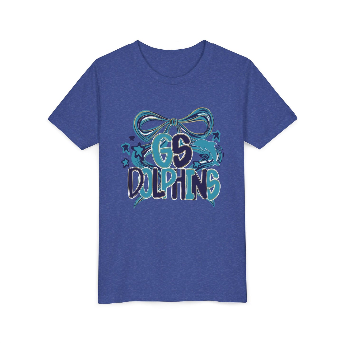 Youth GS Dolphins Bow Tee - Bella Canvas