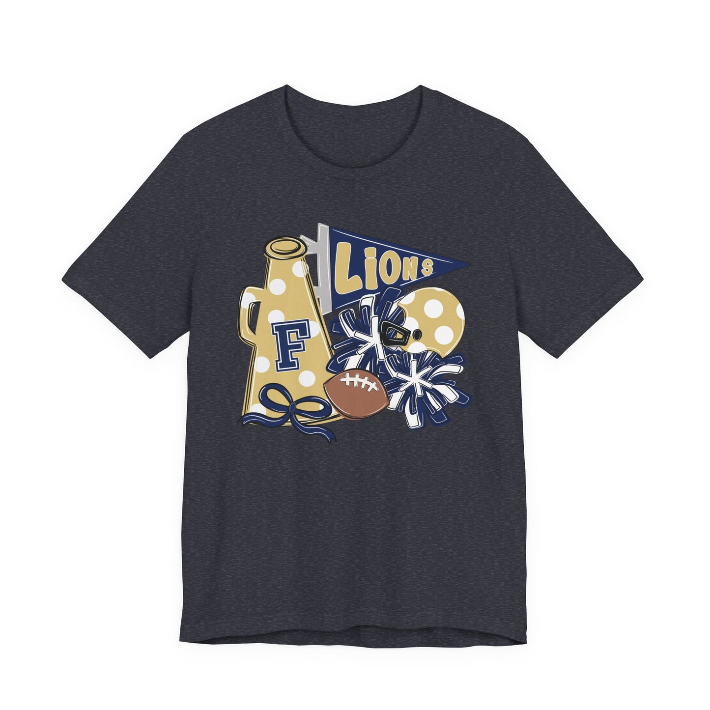 Lions Football Spirit Tee - Bella Canvas