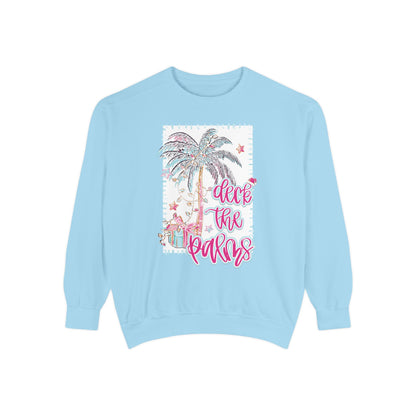 Deck the Palms Sweatshirt - Comfort Colors