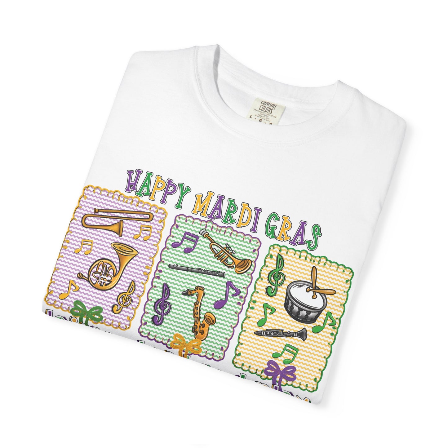 Happy Mardi Gras Jazz T-Shirt — Let the Good Times Roll Shirt