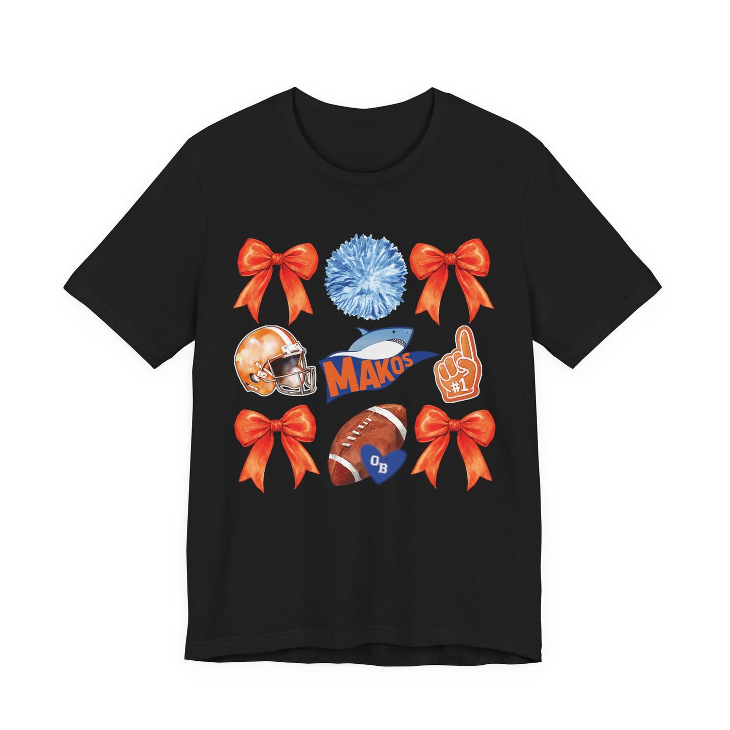 Adult Makos Coquette Football Tee