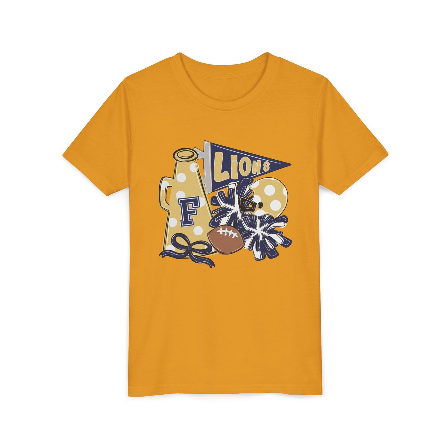 Youth Lions Spirit Football Tee