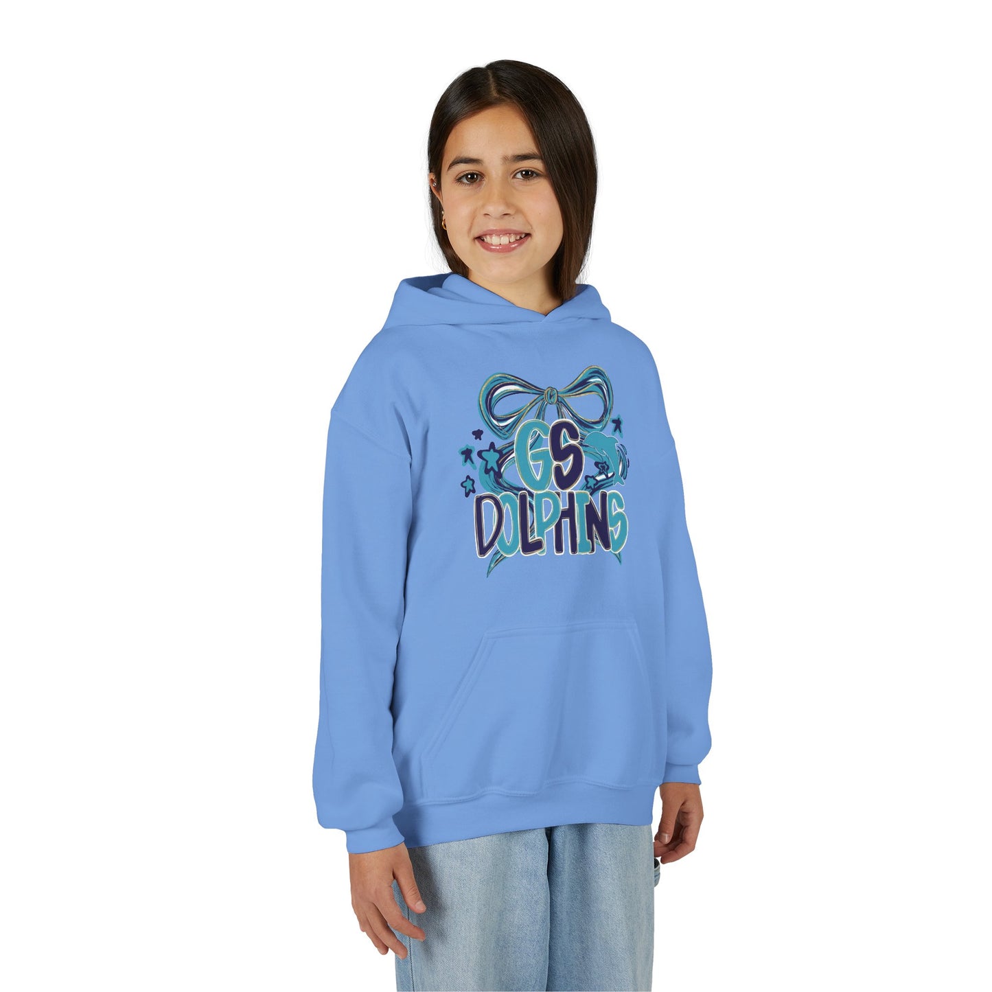 Youth GS Dolphins Bow Tee - Gildan