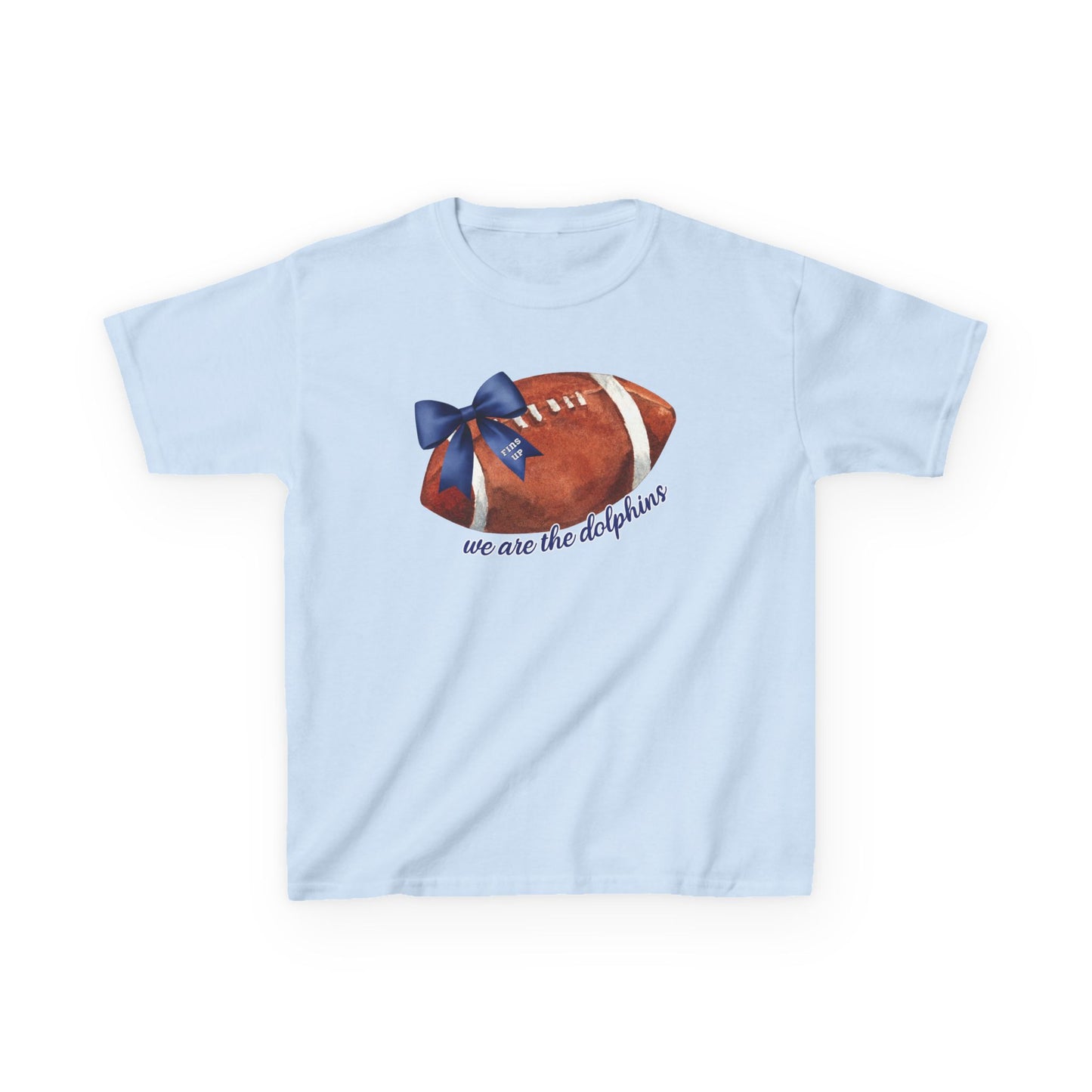 Youth Fins Up We Are The Dolphins Bow Football