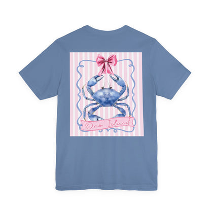 Adult Ono Island Preppy Crab T-Shirt - Bella Canvas