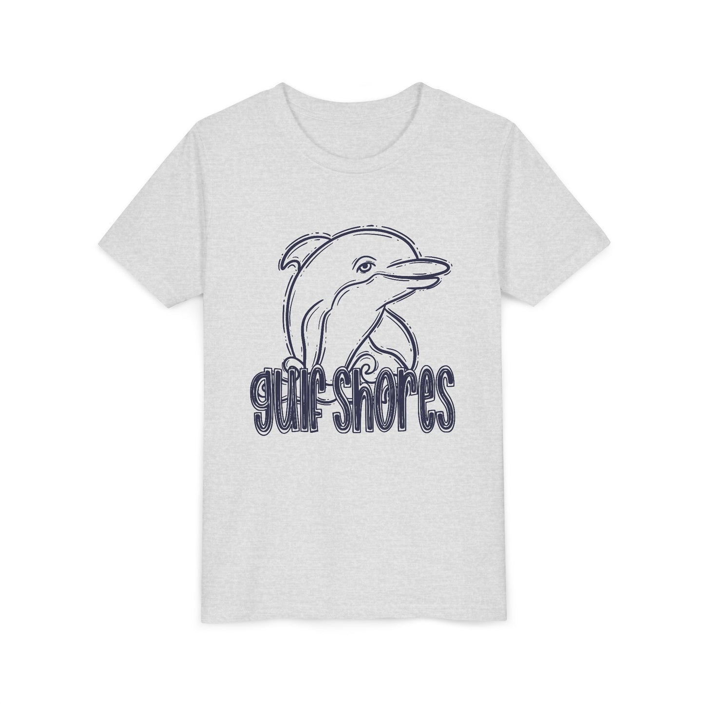 Youth Dolphin Sketch Tee - Bella Canvas