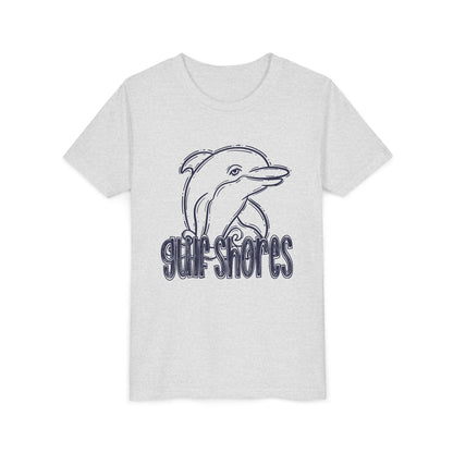 Youth Dolphin Sketch Tee - Bella Canvas