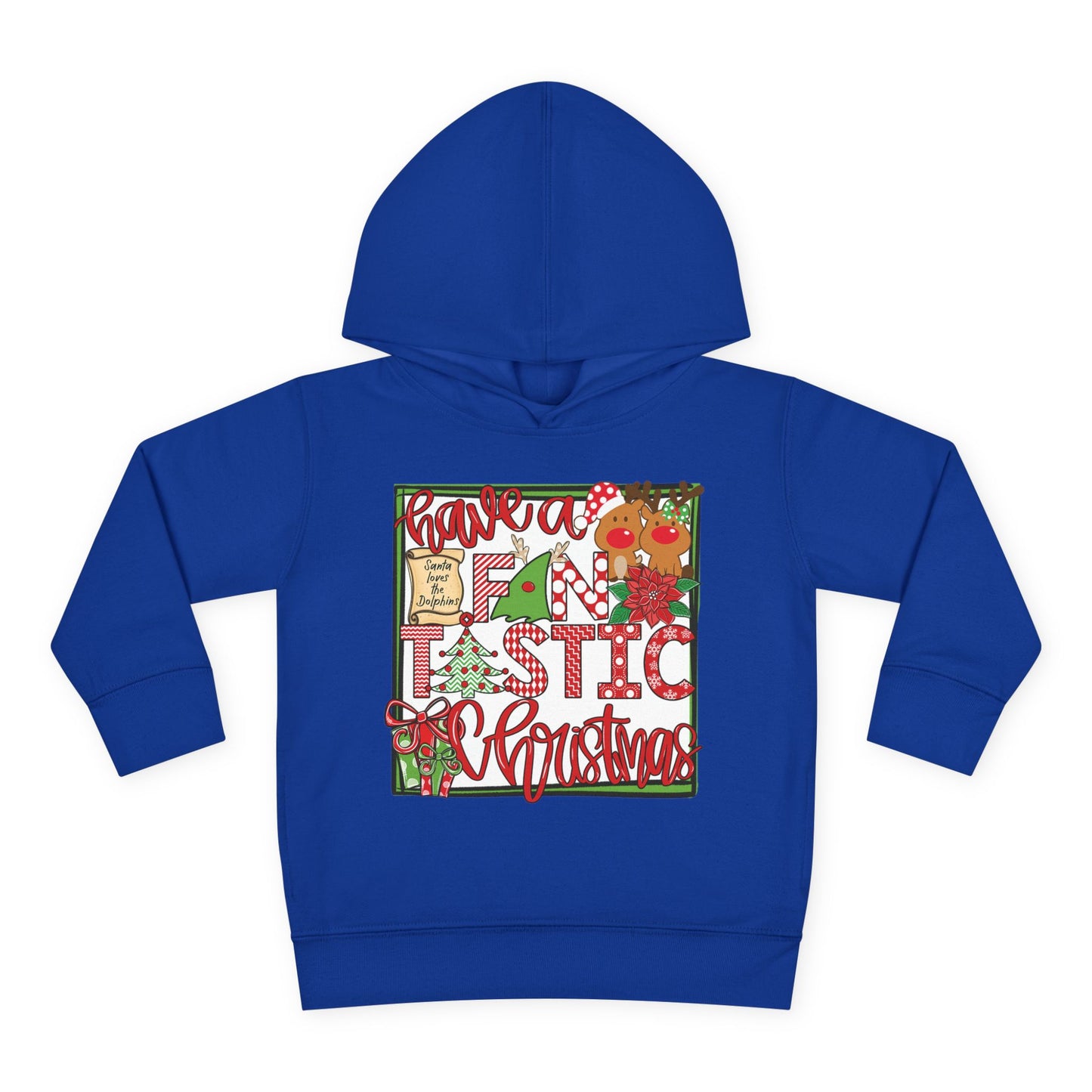 Dolphins Fintastic Christmas Toddler Hoodie