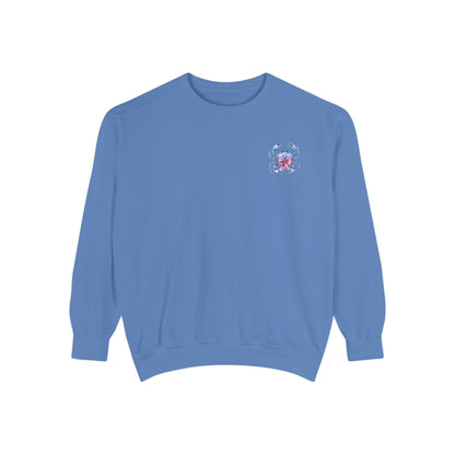 Adult Ono Island Preppy Crab Sweatshirt - Comfort Colors
