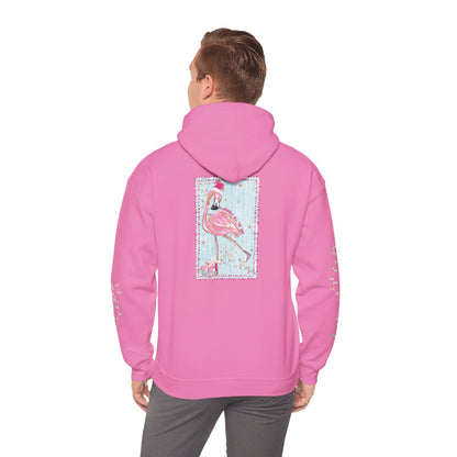 Flamingo Flamingle All The Way Hoodie - Gildan
