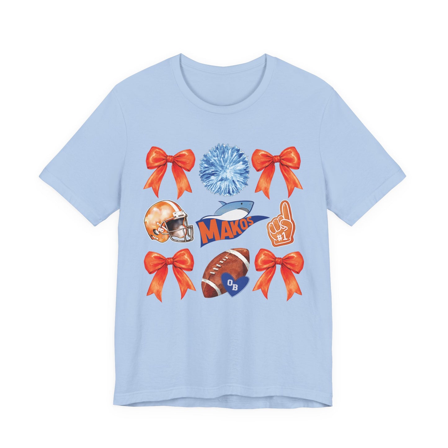 Adult Makos Coquette Football Tee