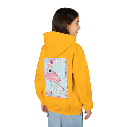 Flamingle All The Way Flamingo Hoodie - Gildan