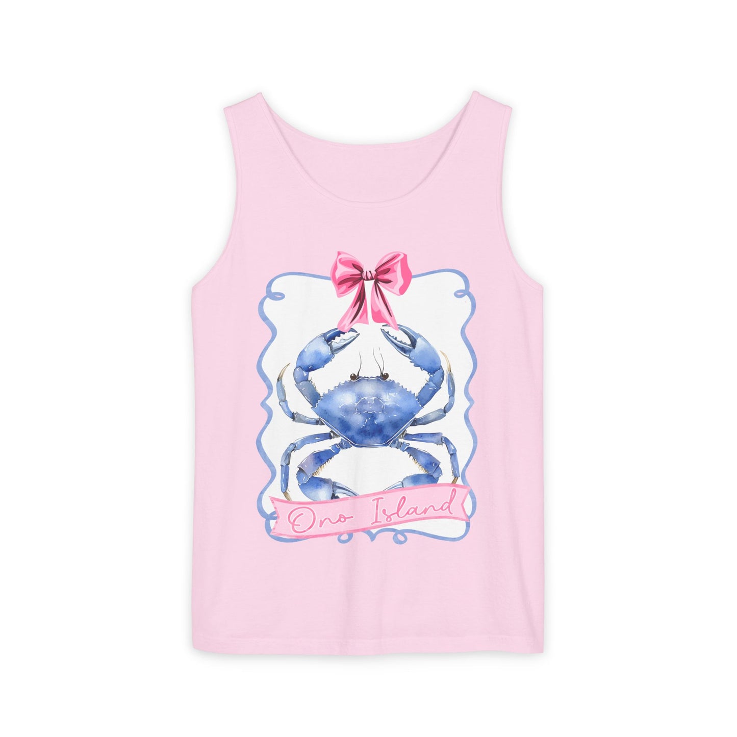 Ono Island Preppy Crab Tank Top - Comfort Colors