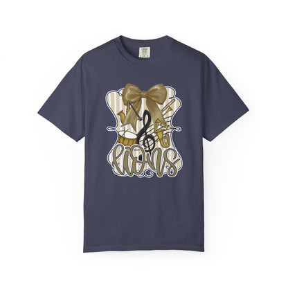 Adult Lions Coquette Band Tee - Comfort Colors