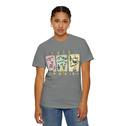 Happy Mardi Gras Jazz T-Shirt — Let the Good Times Roll Shirt