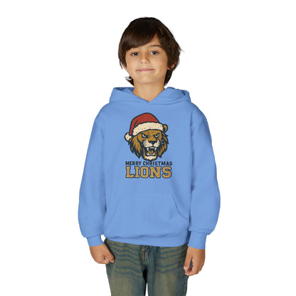 Merry Christmas Lions Hoodie - Gildan