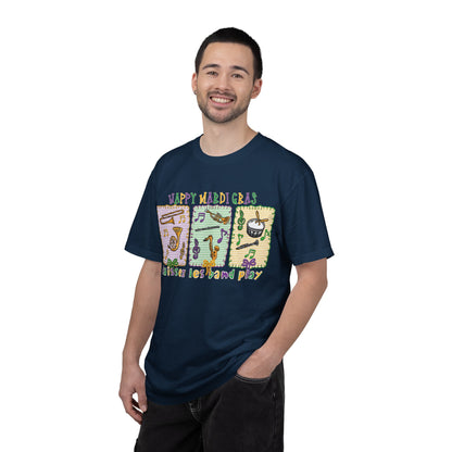 Happy Mardi Gras Jazz T-Shirt — Let the Good Times Roll Shirt