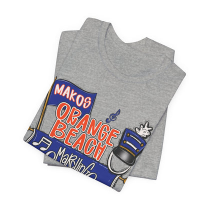 Adult Orange Beach Marching Band Tee - Bella Canvas