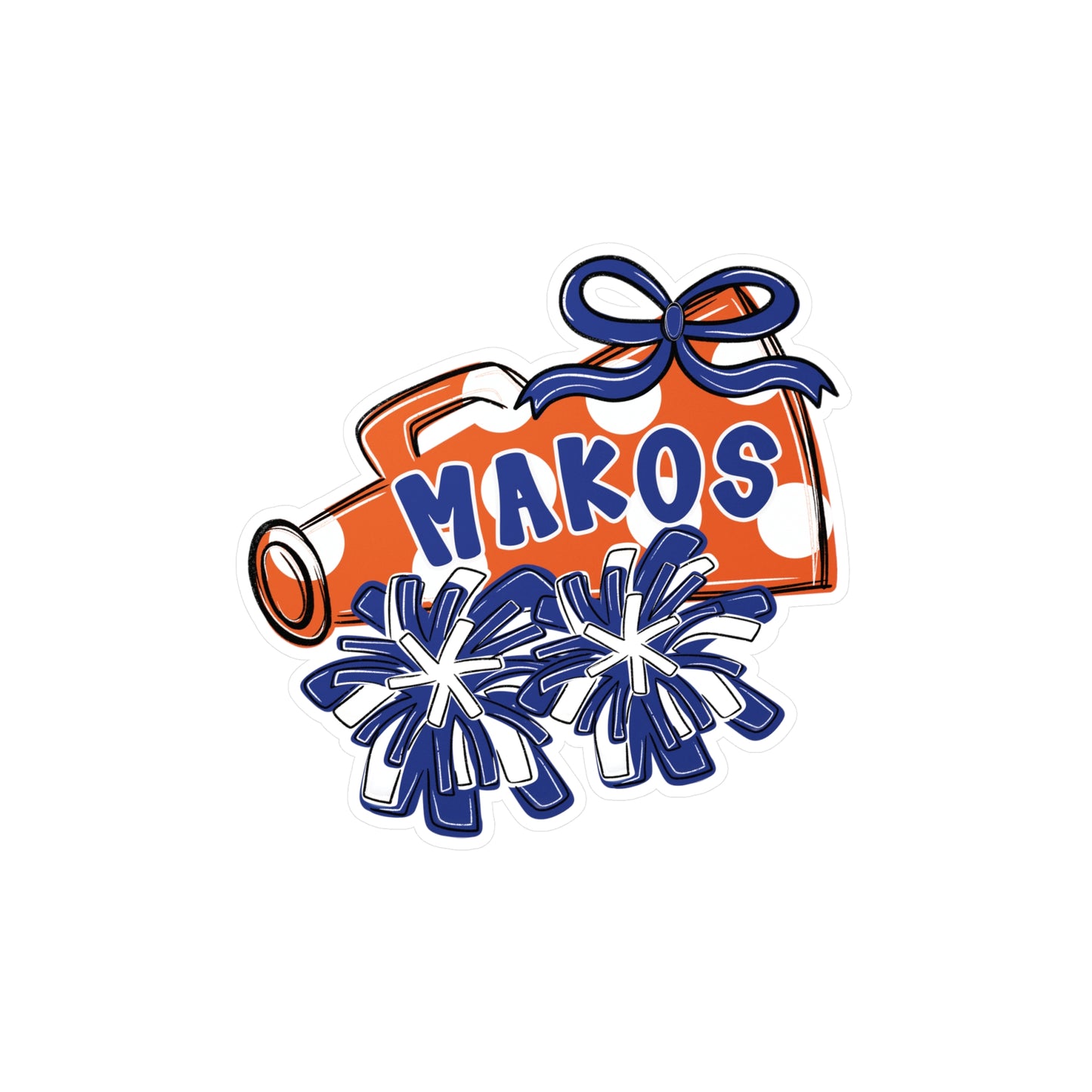 Makos Cheerleading Vinyl Decals