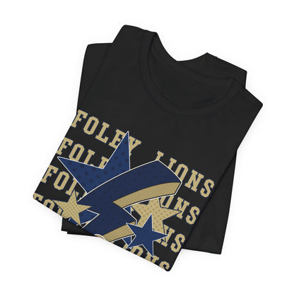 Foley Lions Hearts, Stars, Lightning Tee - Bella Canvas