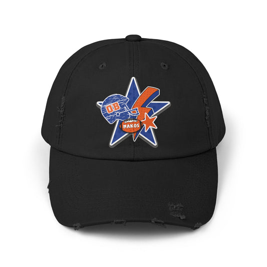 Makos Football Unisex Distressed Cap
