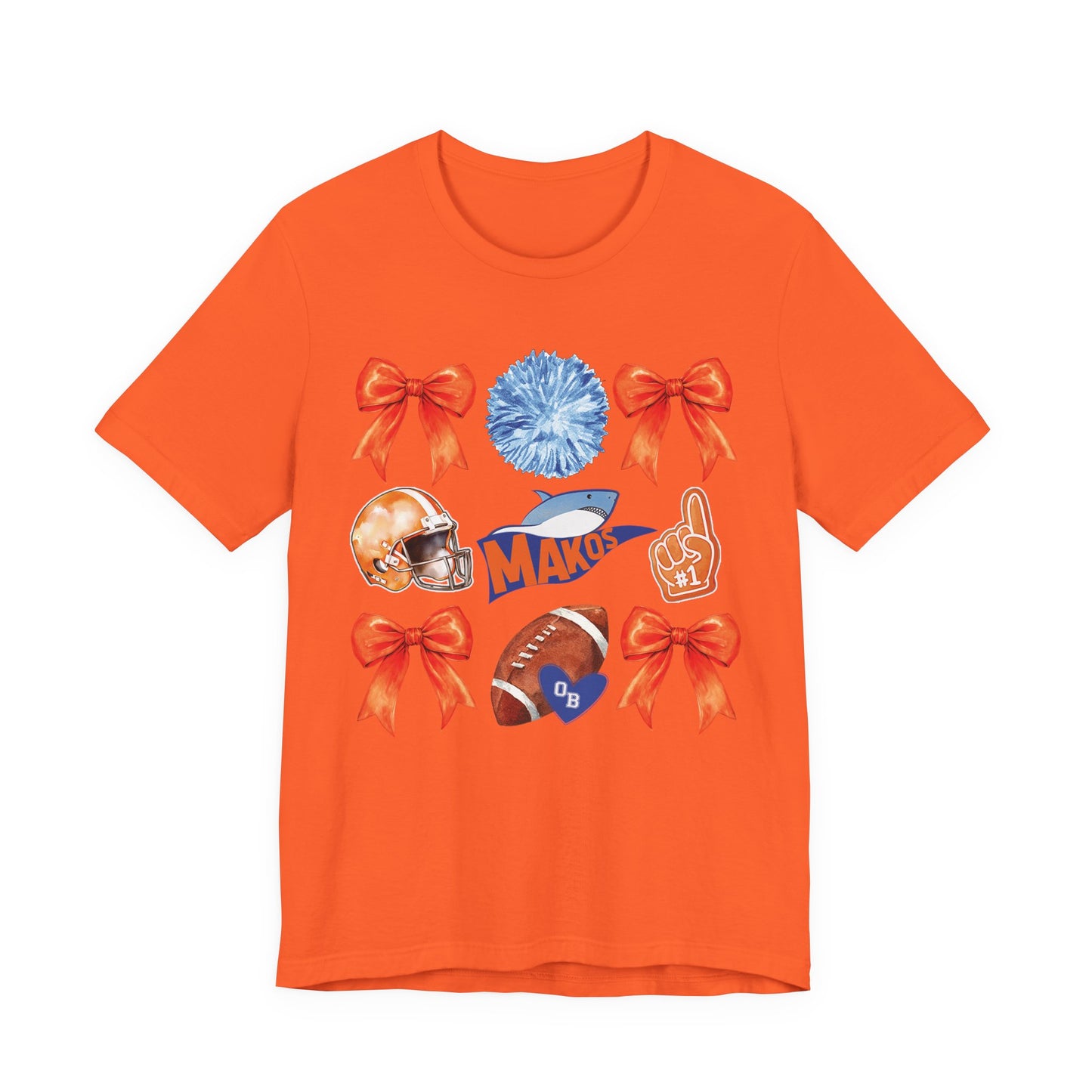 Adult Makos Coquette Football Tee