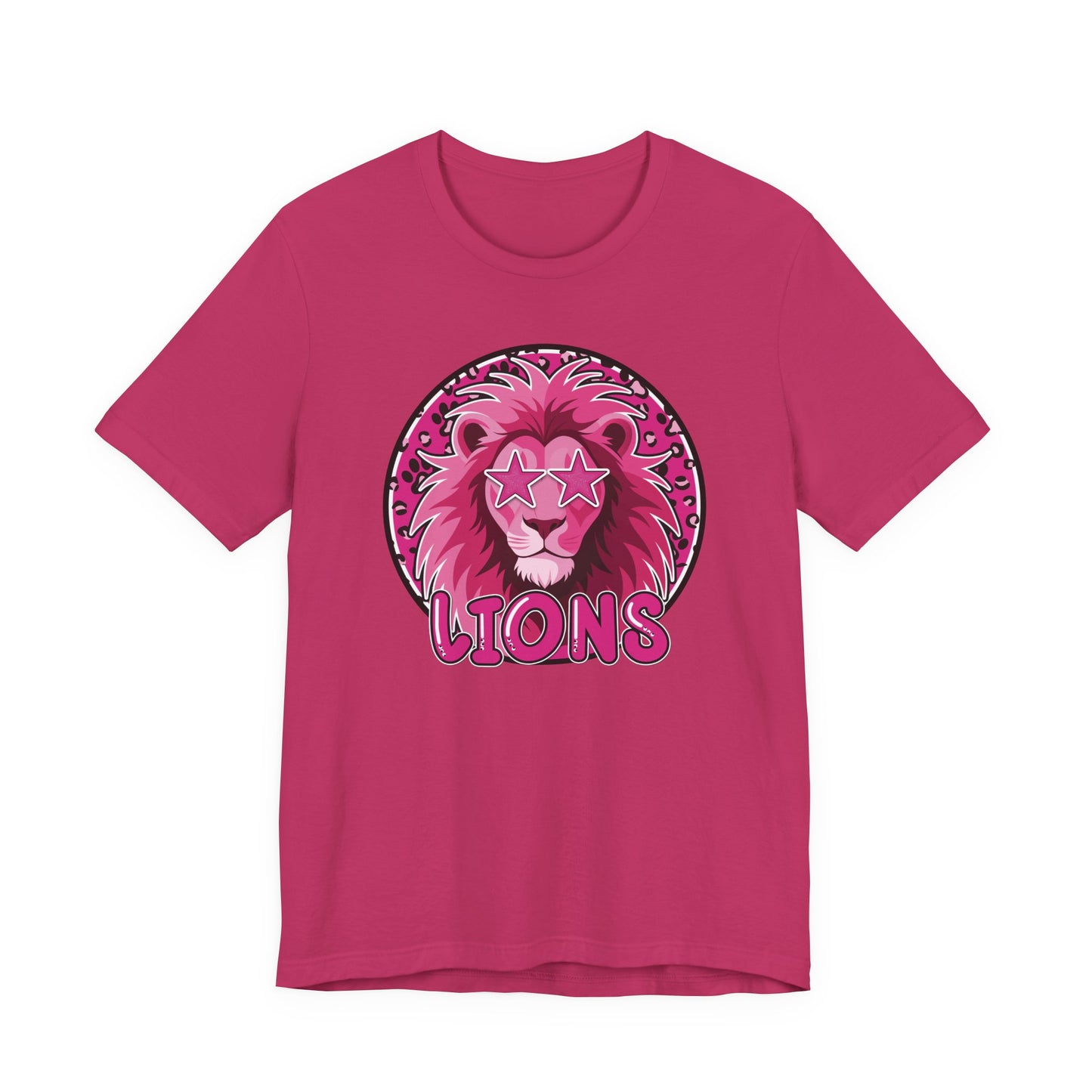 Preppy Pink Lion Tee - Bella Canvas