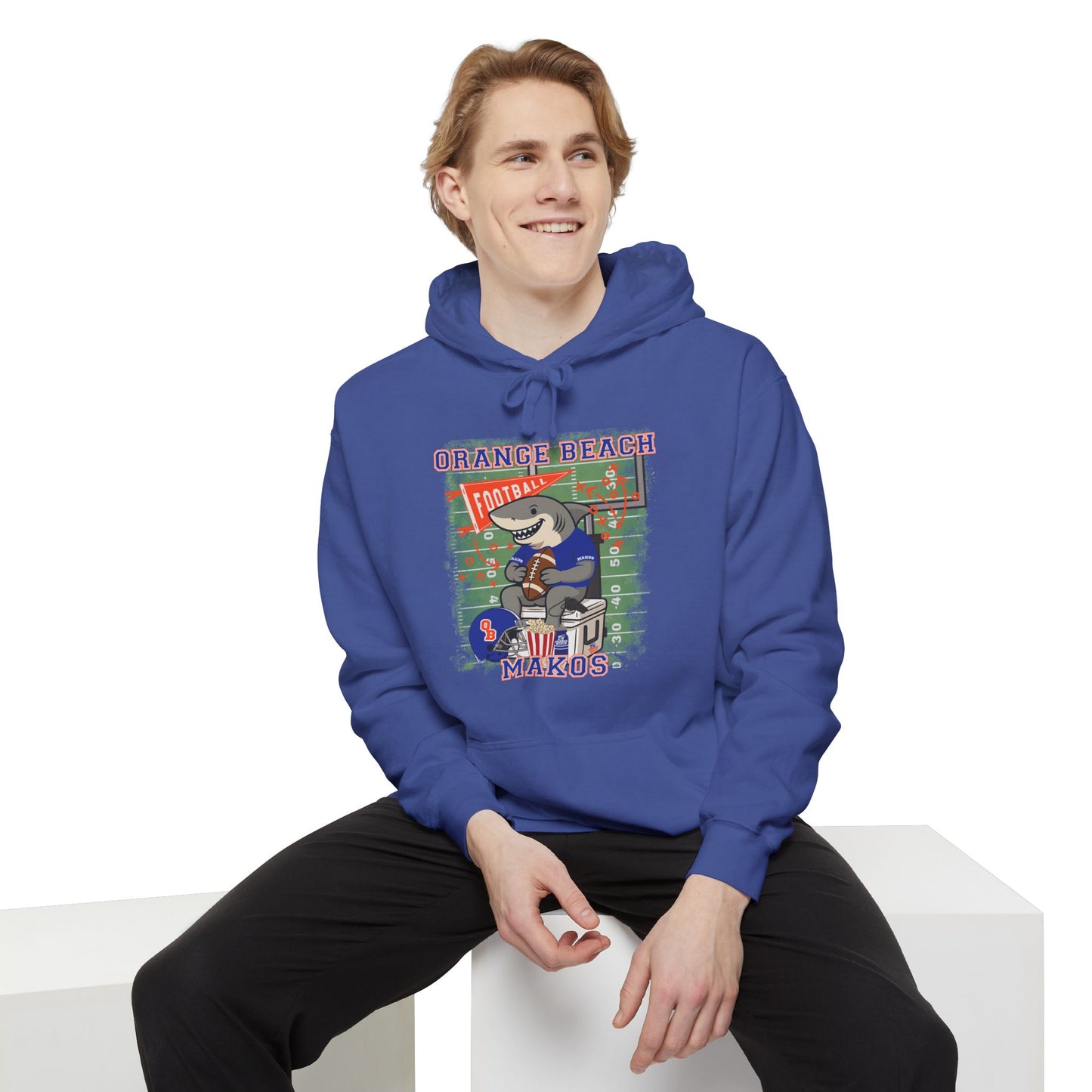Adult Makos Tailgate Time Hoodie Comfort Colors