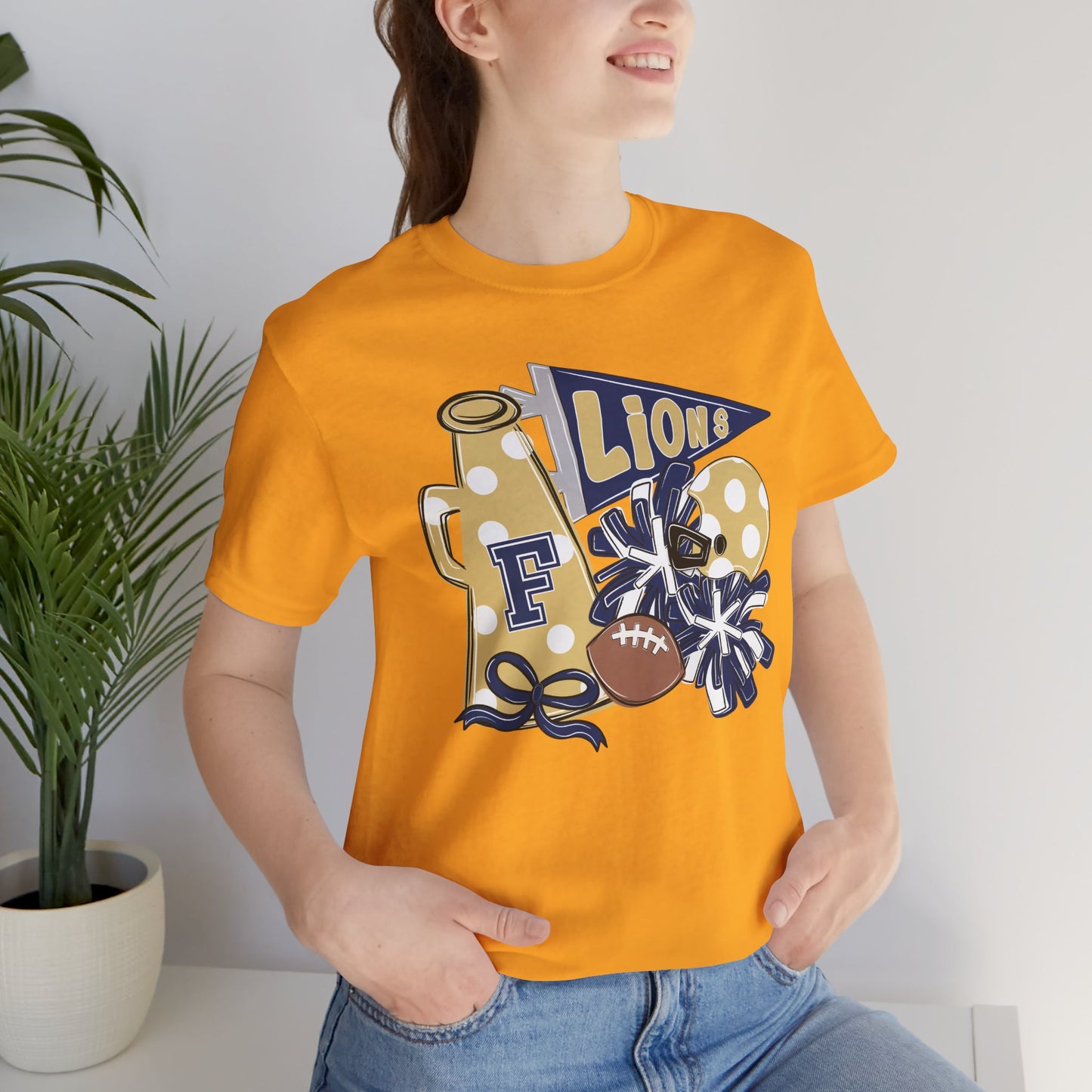 Lions Football Spirit Tee - Bella Canvas