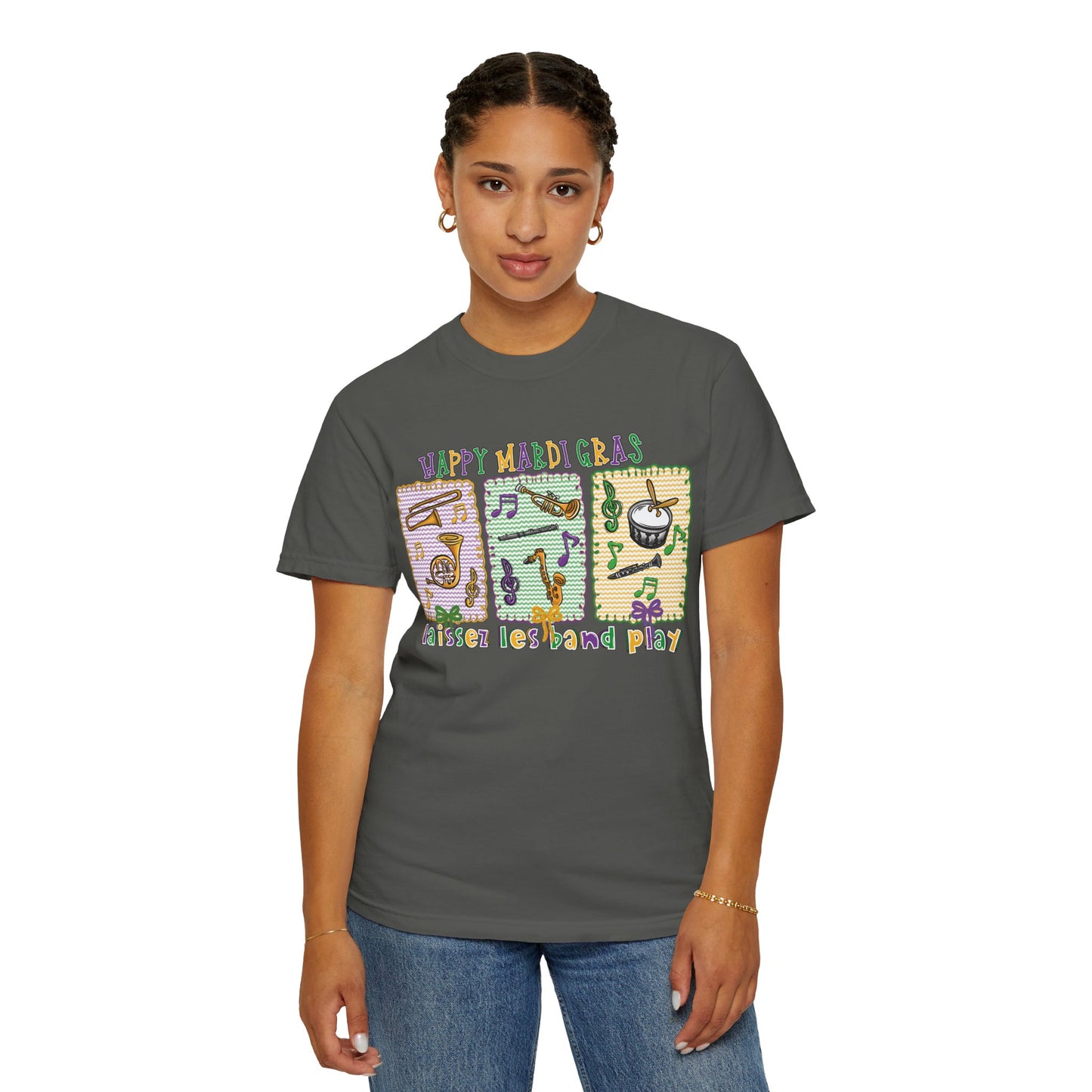 Happy Mardi Gras Jazz T-Shirt — Let the Good Times Roll Shirt
