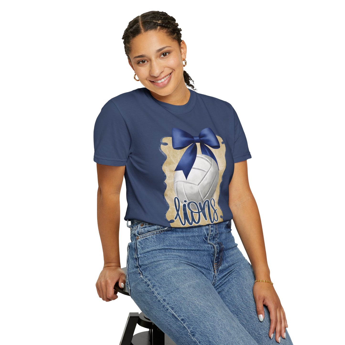 Adult Foley Lions Volleyball Tee - Comfort Colors