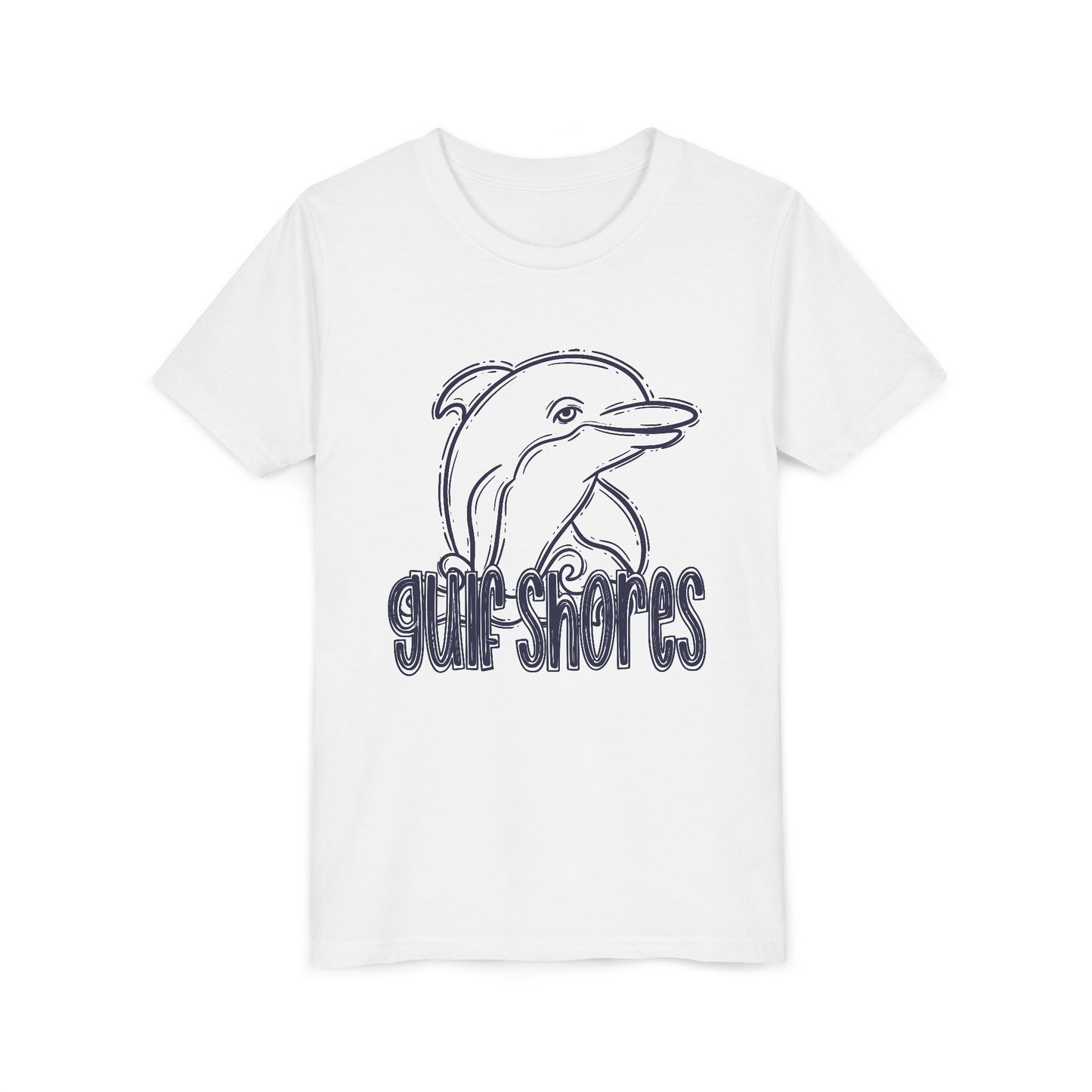 Youth Dolphin Sketch Tee - Bella Canvas