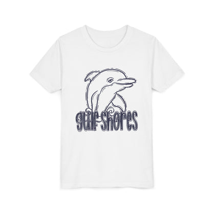 Youth Dolphin Sketch Tee - Bella Canvas