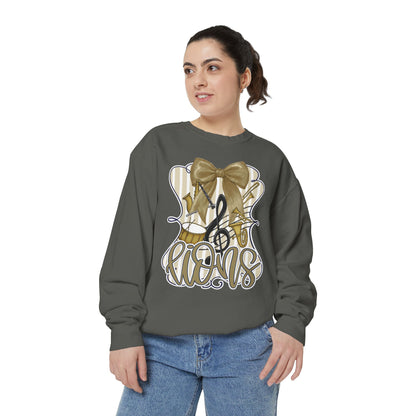 Adult Lions Coquette Band Sweatshirt - Comfort Colors