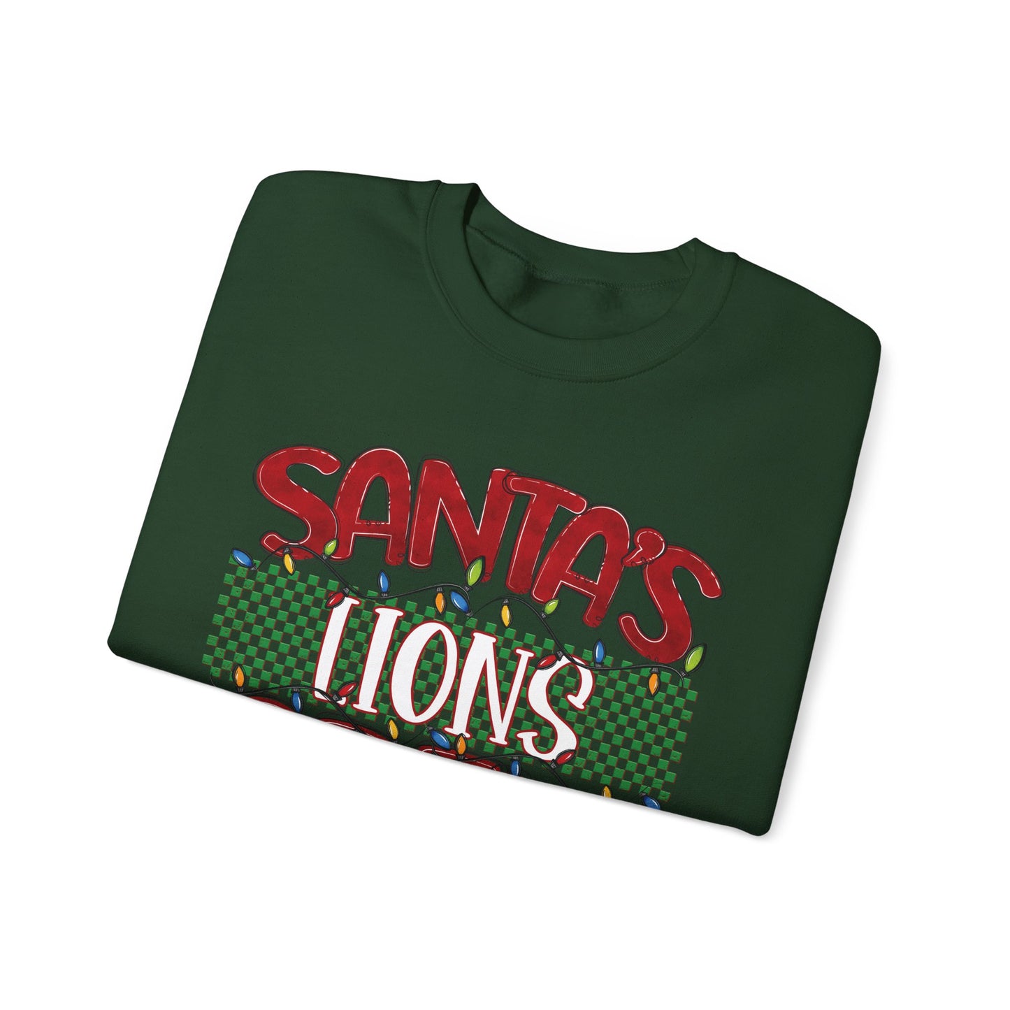 Santa's Lions Crew Sweatshirt - Gildan