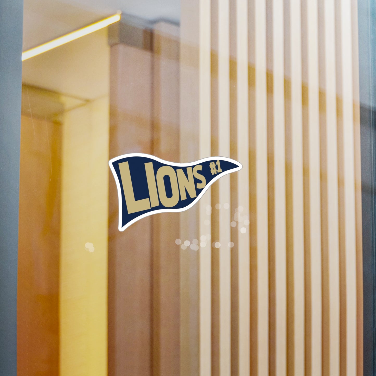 Lions Pennant Vinyl Decals