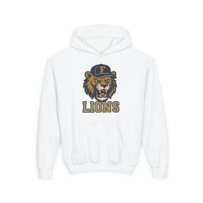 Youth Retro Roaring Lions Hoodie - Gildan