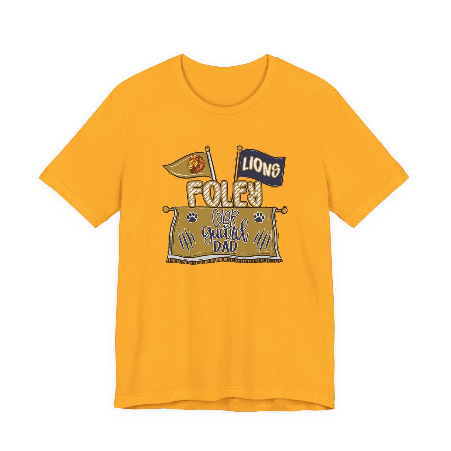 Adult Lions Color Guard Mom Tee - Bella Canvas