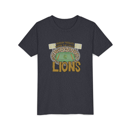 Youth Lions Friday Nights Under the Lights - Bella Canvas