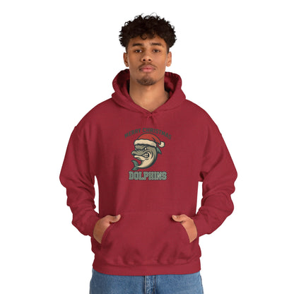 Merry Christmas Dolphin Hoodie - Gildan
