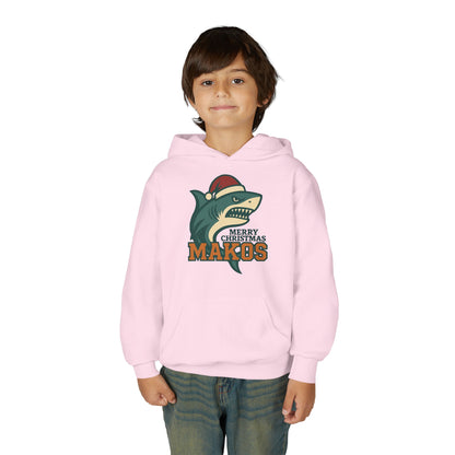 Youth Makos Christmas Hoodie — Merry Christmas Shark Holiday Sweatshirt
