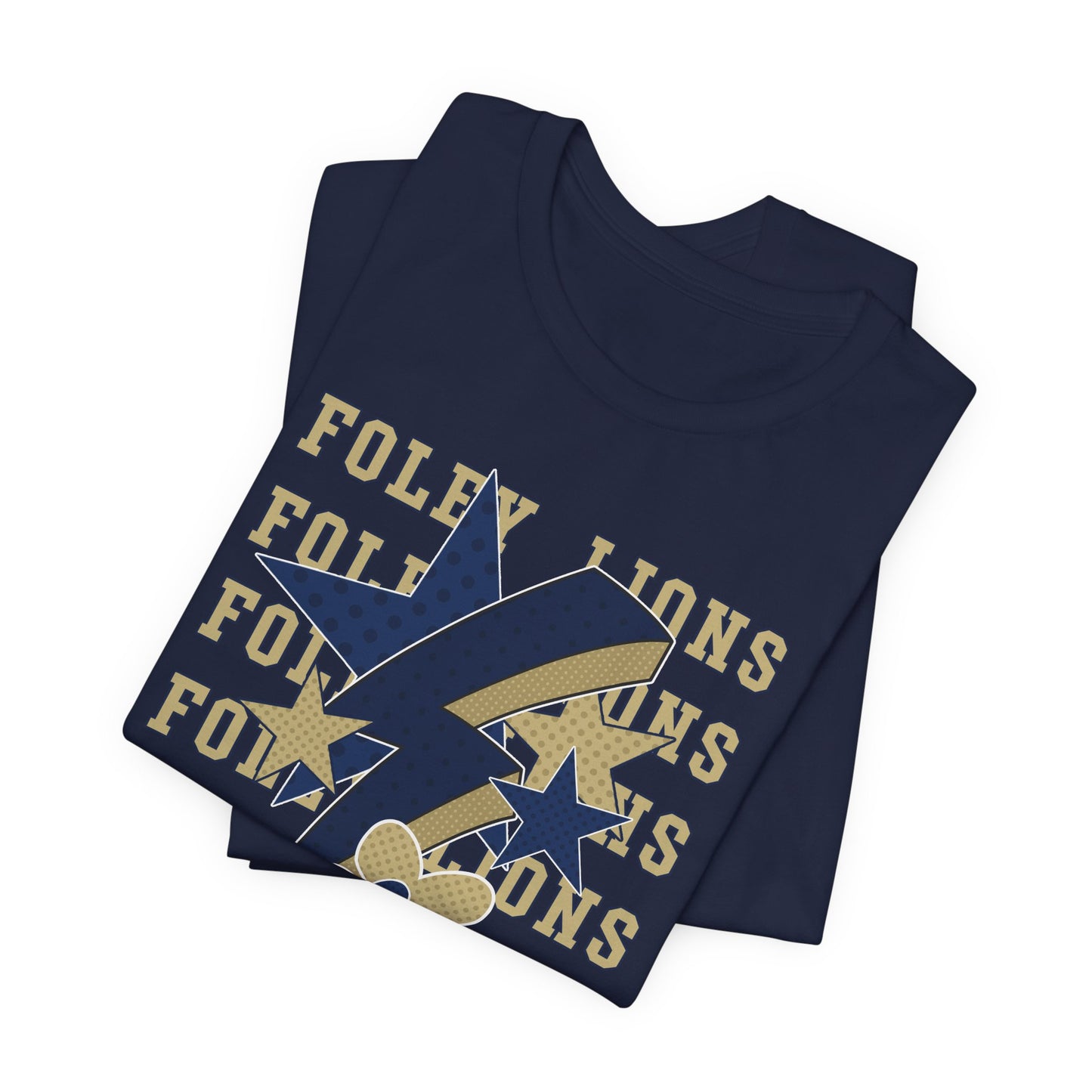 Lions Hearts, Stars, Lightning Graphic Tee - Bella Canvas