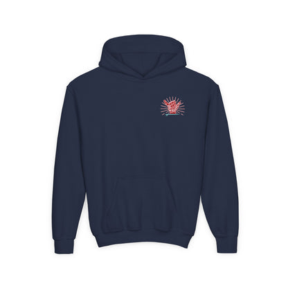 Youth Surfing Christmas Hoodie - Gildan