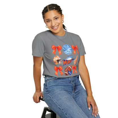Makos Coquette Football Tee - Comfort Colors